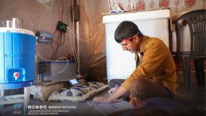 التعليم عن بعد في المخيمات - Online Education in Syrian Camps